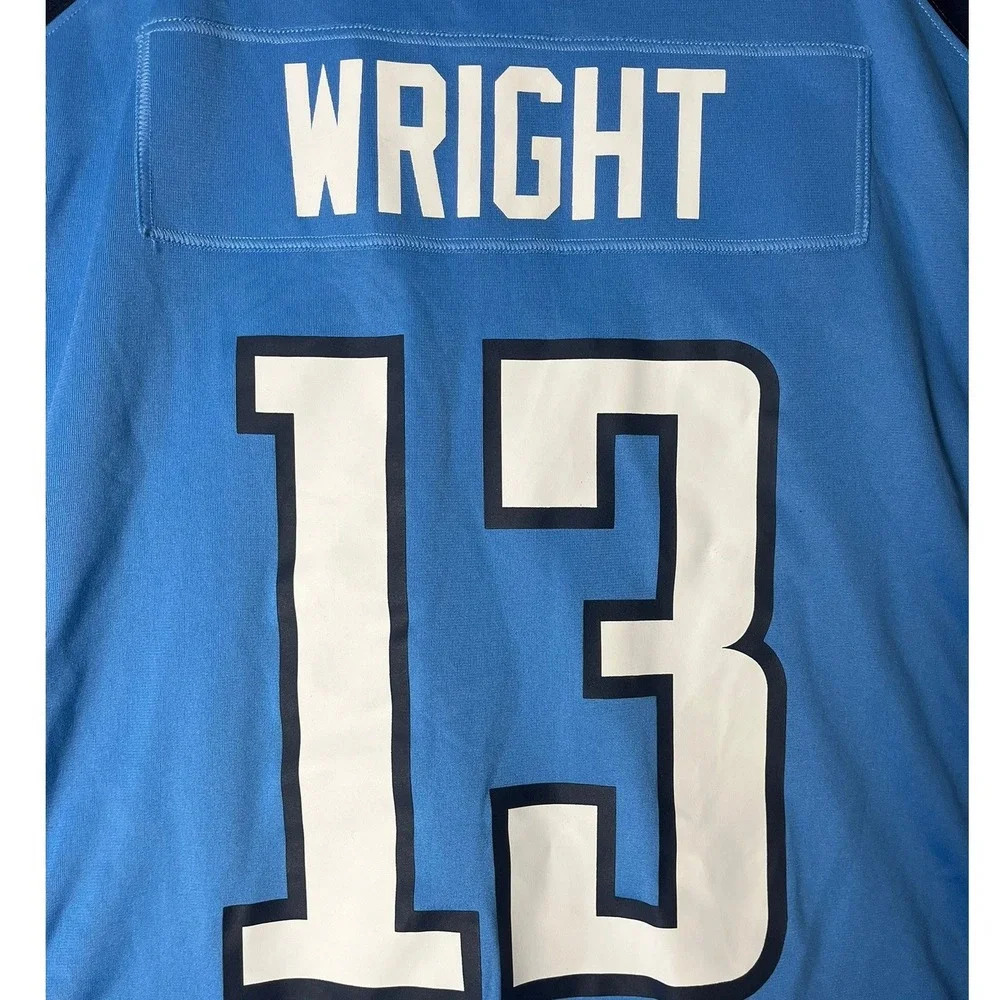 Tennessee Titans Nike Jersey Mens 3XL Wright Blue NFL Football GUC